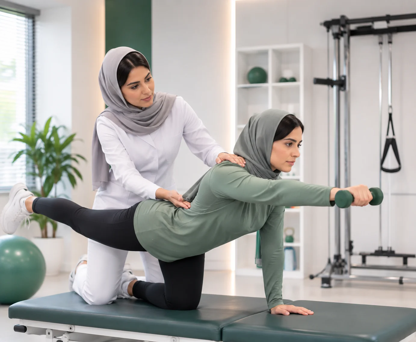 تمرین درمانی زیر نظر فیزیوتراپیست در کلینیک تخصصی فیزیوتراپی هستی شرق تهران